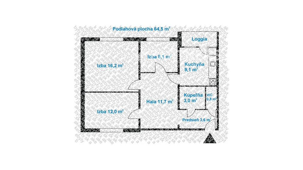 NEPRIECHODNÉ IZBY ! LENARDOVA 12, BRATISLAVA - PETRŽALKA, 3i byt. 64,5m2, príjemné prostredie / OR